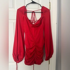 Lucy in the sky red mini dress